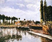 Camille Pissarro Pang plans Schwarz lake oil painting on canvas